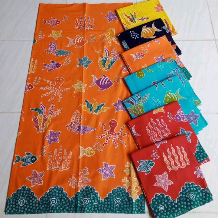 KAIN BATIK MOTIF IKAN TERBARU REKOMENDASI SERAGAM | BATIK TULIS MADURA