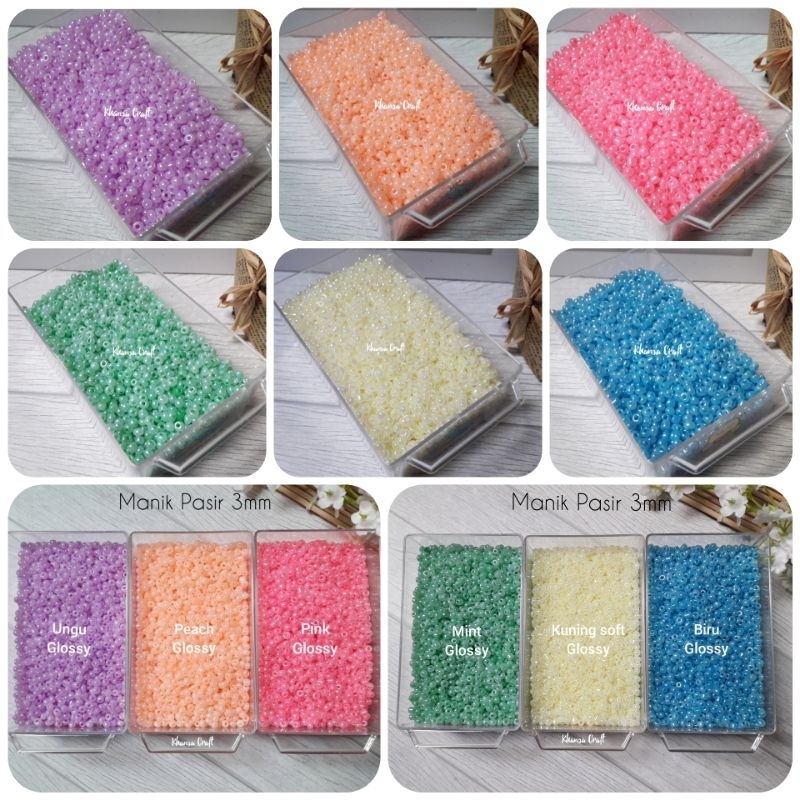 Mote Pasir/Manik Pasir Glossy Ceylon 8/0