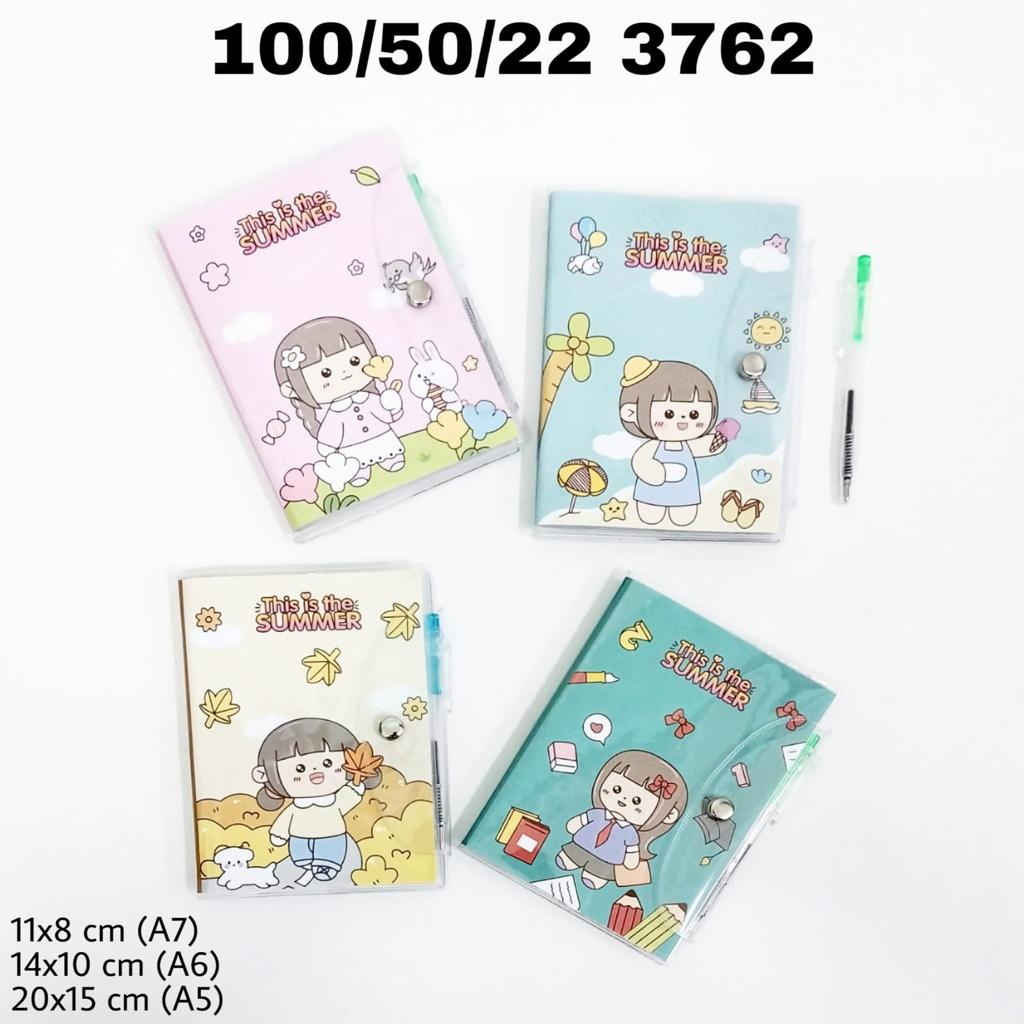 

Notebook kancing dan pena 3762 A7