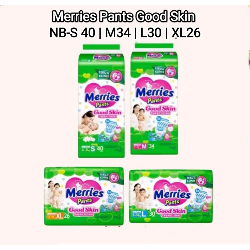 Merries Pants Good Skin NB-S40 | M34 | L30 | XL26