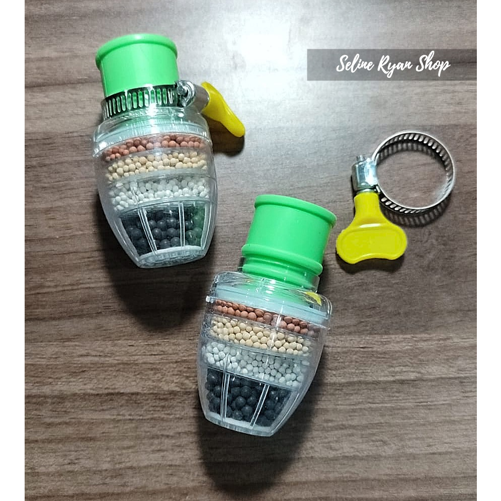 Filter Penyaring Air Kran / Sambungan Kran Air Filter 6 Lapis dengan Klem