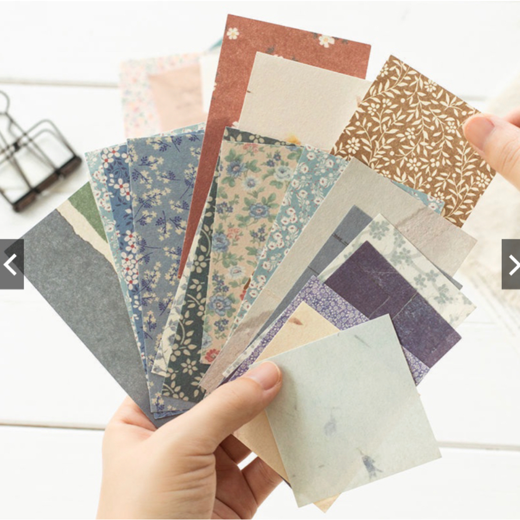 

Cruellyanna 60 lembar Korea Cahaya Retro Scrapbooking DIY Dekorasi Kertas Dasar (Tidak lengket)