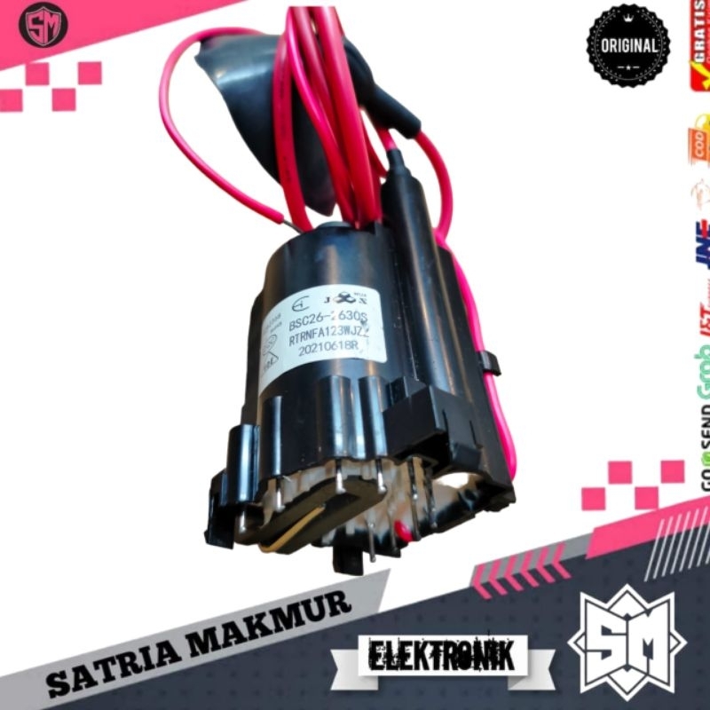 PLAYBACK FLYBACK TV SHARP FA123 / BSC26-2630S / FA 123 / BSC 26 2630 S / BSC26 2630S FBT TV  ASLI