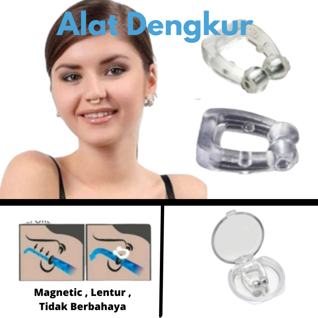 Snoring Alat Anti Ngorok Dengkur Snore Magnetic Kesehatan Hidung Original Saat Tidur