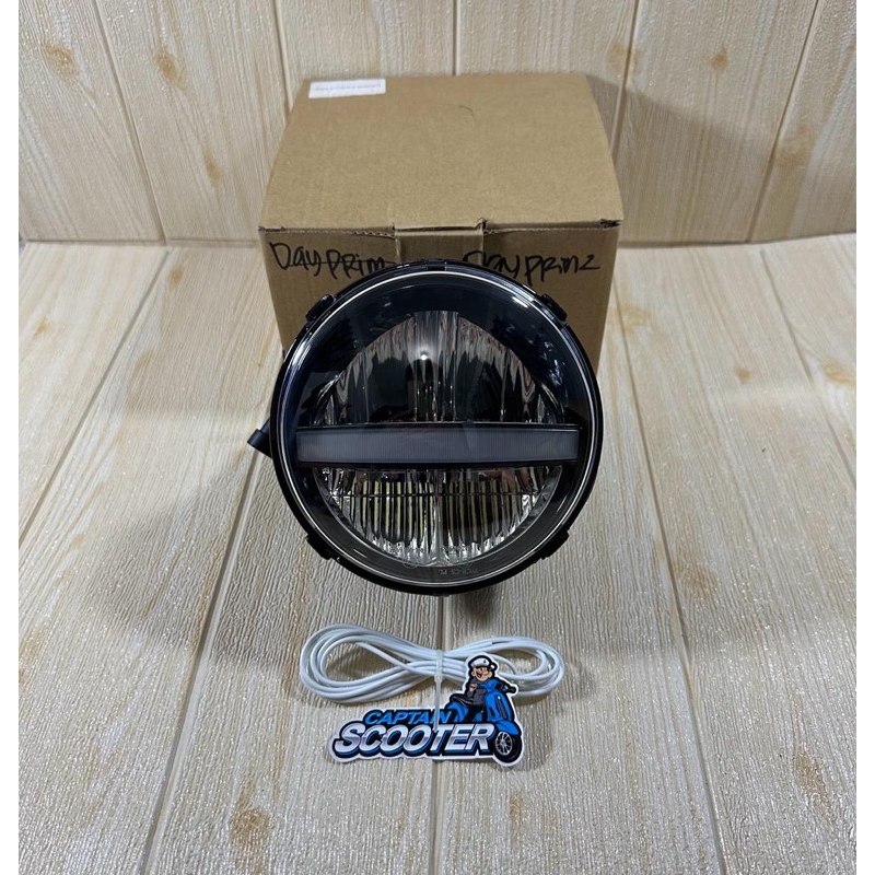 Lampu Depan HeadLamp LED Facelift Daymaker Vespa Primavera 3v Iget Model SIP