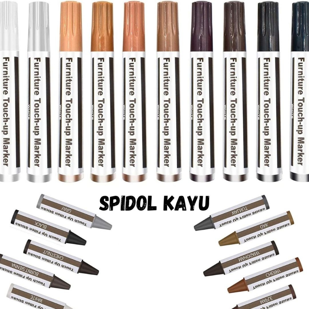 

Furniture Touch Up Marker - Spidol Repair Marker Penghilang Goresan Kayu