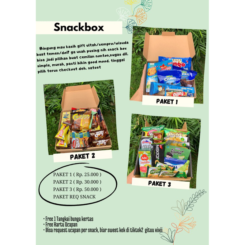 

Hampers Jajan (Snackbox) murah