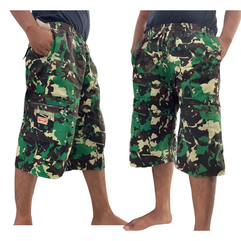 Celana Pendek Santai Pria CARGO ARMY/DORENG 7/8 Dewasa Harian -Celana Pangsi Sirwal MOTIF DORENG LOR