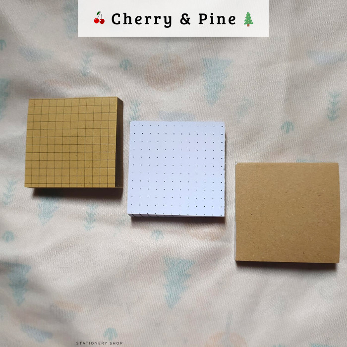 

Non Sticky Memo Pad Basic Vintage Dot Blank Grid