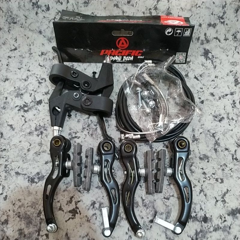 Rem V-Brake Set Sepeda BMX MTB Polygon PACIFIC