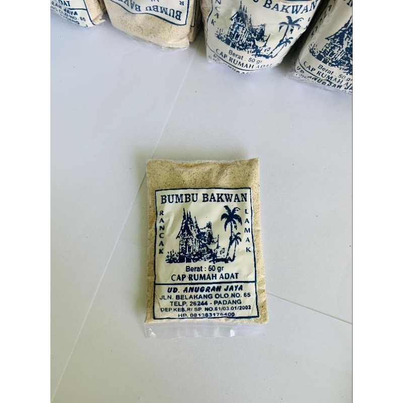 

Bumbu Bakwan Cap Rumah Adat Halal 50 gr