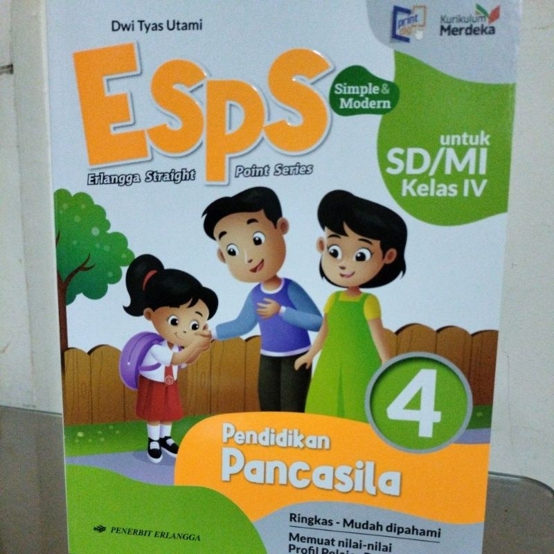 ESPS Pendidikan Pancasila SD kelas 4, Kurikulum Merdeka, Erlangga