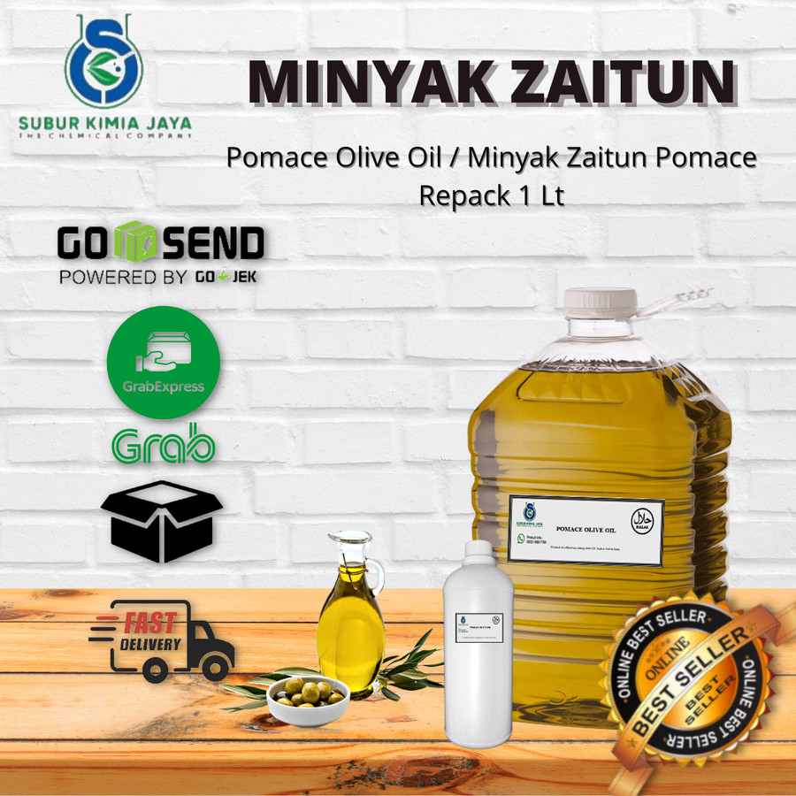 

Pomace Olive Oil / Minyak Zaitun Pomace / Bisa Untuk Memasak dan Menggoreng 1 L