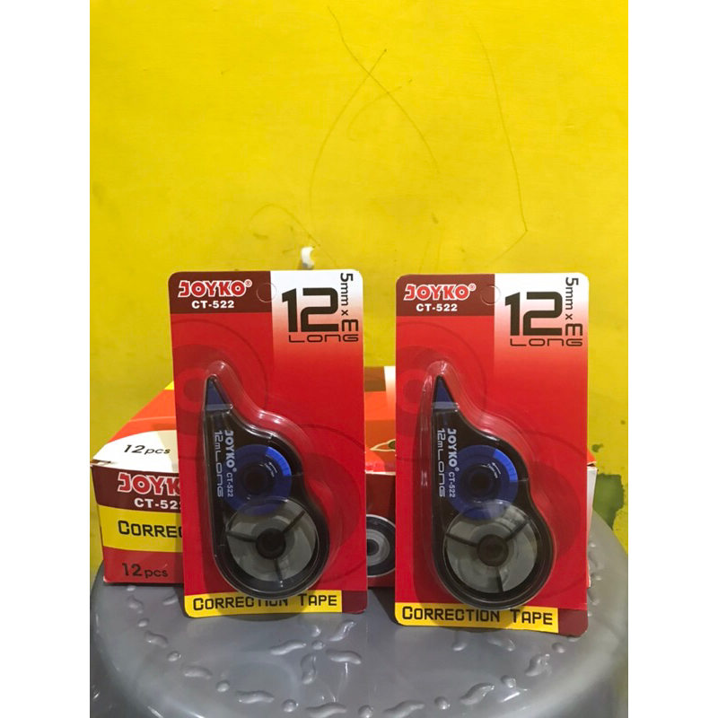 

Tip-ex Correction Tape CT 522 Joyko / Tip ex kertas Roll 12 m