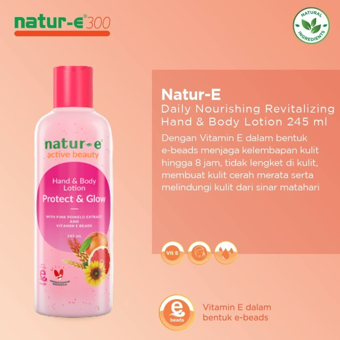 [BPOM] Natur-E Hand Body Lotion 100ml / Natur E HBL / Daily Nourishing Moisturizing (Hijau) / Protect &amp; Glow (PINK) / Advanced (Putih) / MY MOM