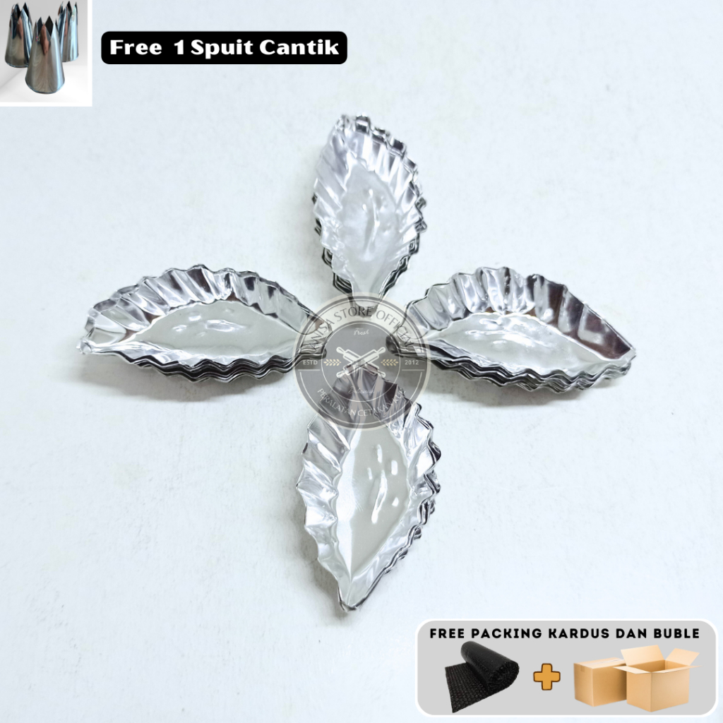 CETAKAN NASTAR MOTIV DAUN/CETAKAN NASTAR/CETAKAN NASTAR DAUN I PACK ISI 200 PCS/CETAKAN KUE NASTAR/C