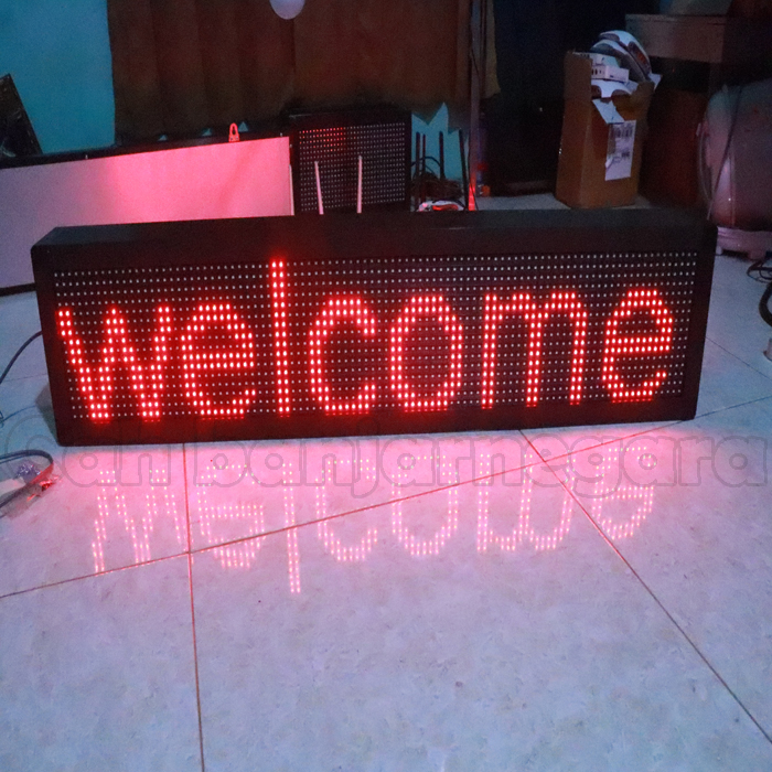 running text 2 sisi panjang 1 meter outdor wifi