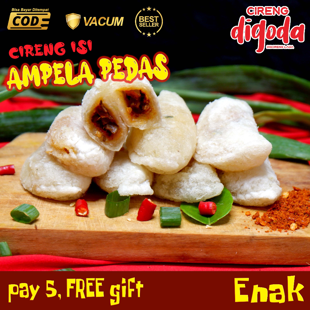 

Cireng Isi AMPELA PEDAS Enaaaak!!