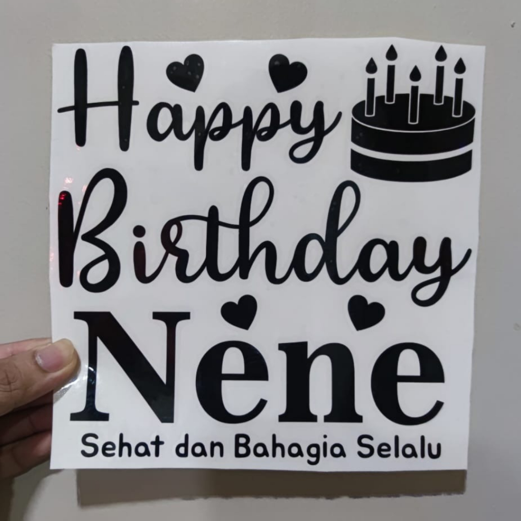 

Stiker Custom Untuk Balon PVC 24 inch Ukuran 25x25cm Stiker Akrilik