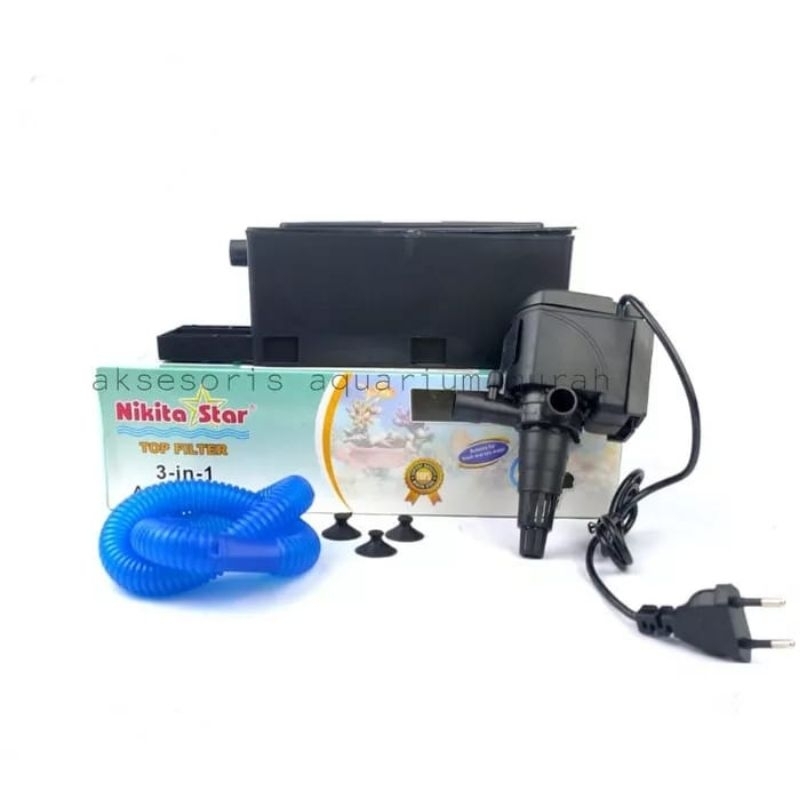 Nikita star NS 333 NS333 NS-333 TOP FILTER ATAU 3 IN 1 AQUARIUM AQUASCAPE