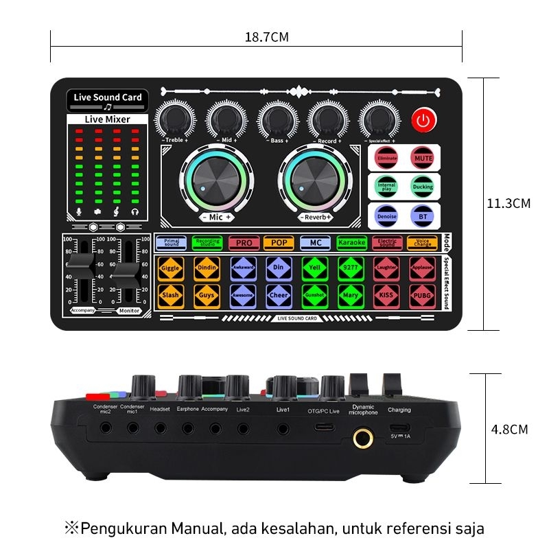 PAKET LENGKAP SOUNDCARD F999 FULL SET BM 800 WITH TRIPOD MINI PAKET KOMPLIT SOUND CARD F999