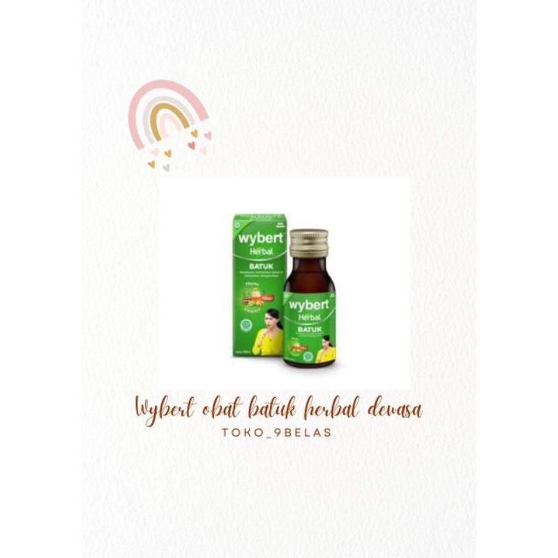 Wybert herbal batuk sirup/obat batuk herbal dewasa/obat batuk herbal anak/obat batuk sirup