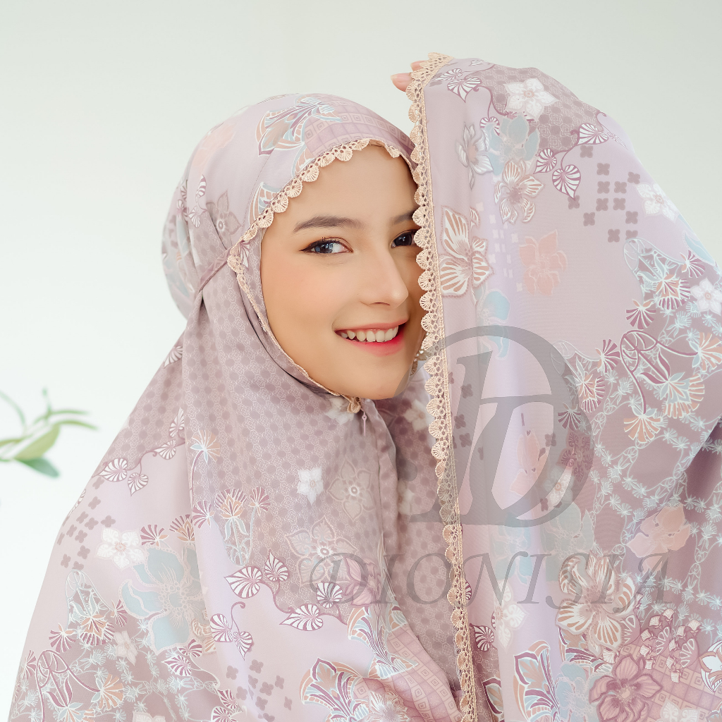 Mukena Dewasa Mukenah Travel Jumbo Ayesha Silky Premium 2 in 1 DIONISIA Bliss