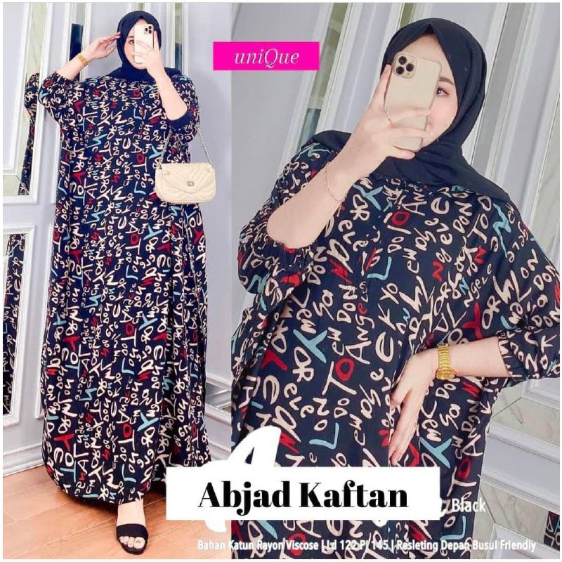 kaftan motif terbaru_kaftan motif abjad_ kaftanJumbomurah