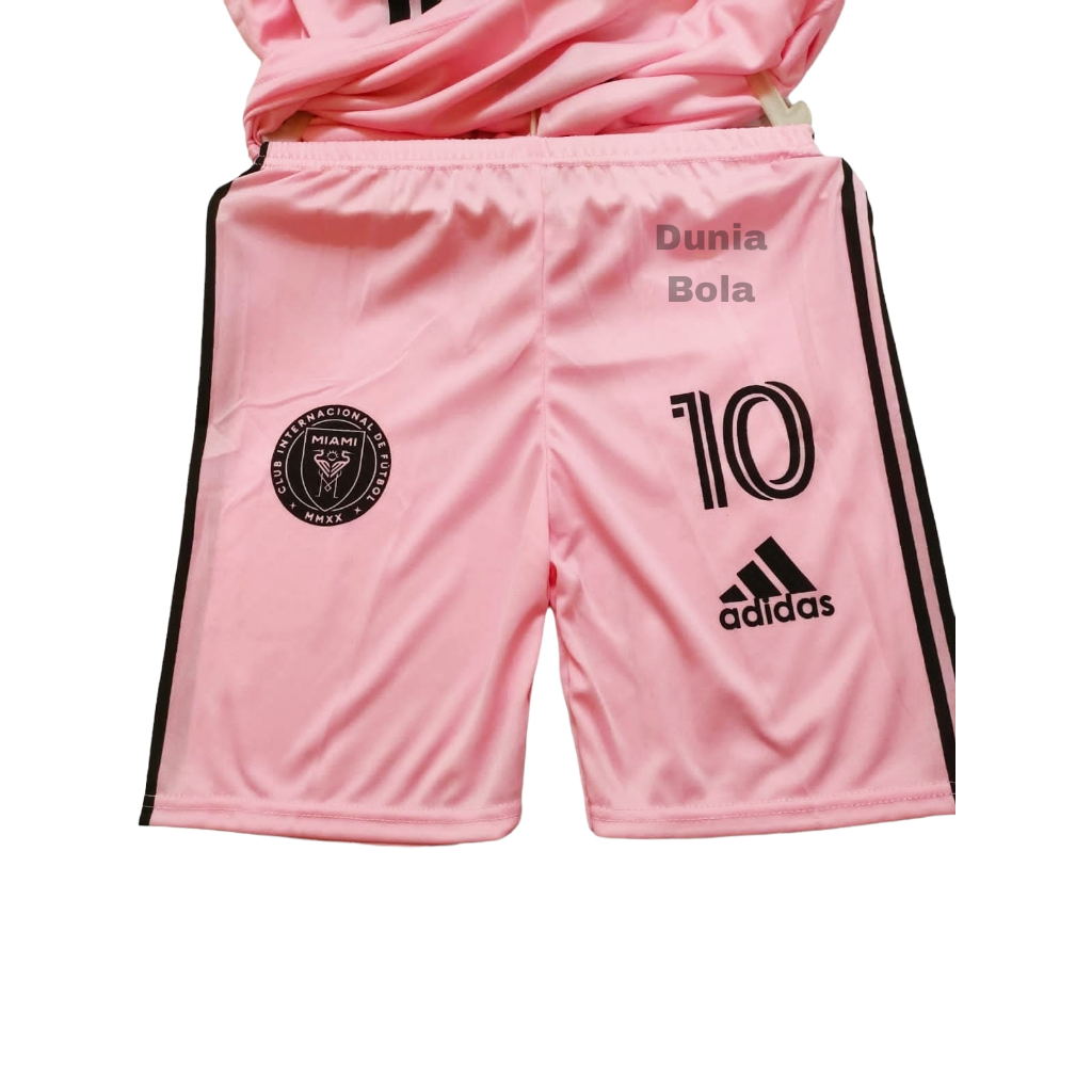 Setelan Baju Bola Anak Messi Pink Terbaru Termurah Jersey Anak Futsal 2023