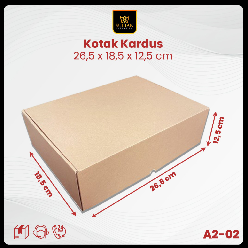

Box Packaging - Dus Kardus Uk 26.5X18.5X12.5 - Dus Packaging Barang Model E-Fluet - A2-02