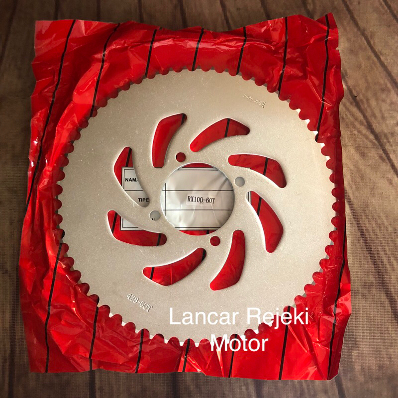 Gear Ger Gir Belakang 428 60T 60 Yamaha Alfa Fiz Vega Jupiter RX RX100 RXS RXK King