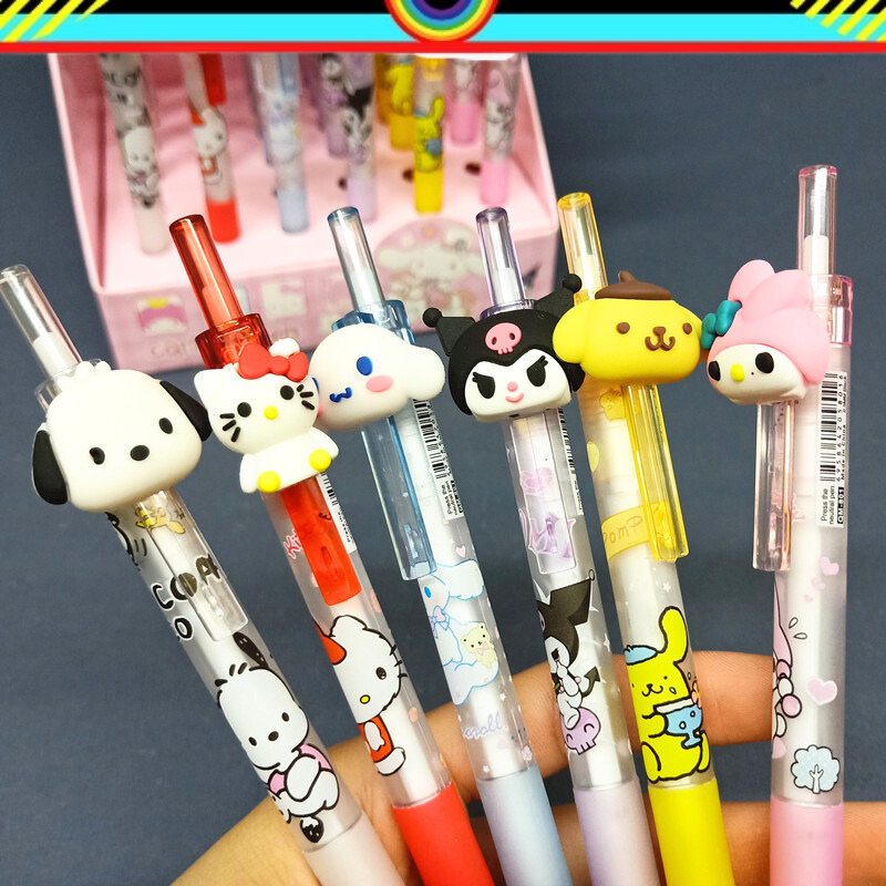 

PULPEN TINTA HITAM SANRIO PEN KEPALA SANRIO POCACCO HELLOKITTY CINAMOROOL KUROMI POMPOMPURIN MELODY ALAT TULIS ANAK ALAT TULIS SEKOLAH PEN LUCU @banyak