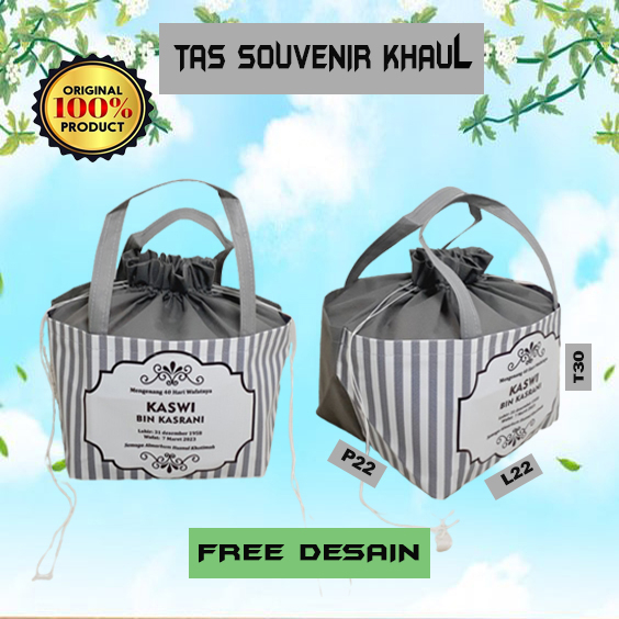 Tas Souvenir peringatan 40 Hari Wafat Tahlilan Kematian Tas Sembako