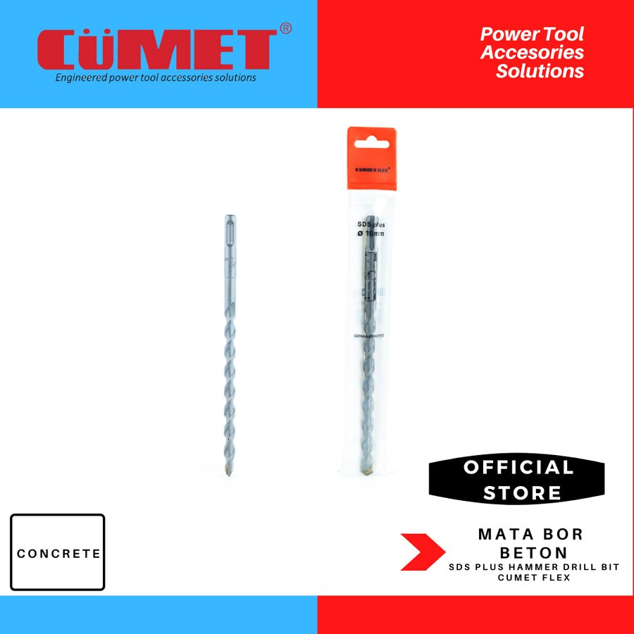 Mata Bor Beton Cumetflex SDS Plus Drill Bit D16 X L260 X WL200