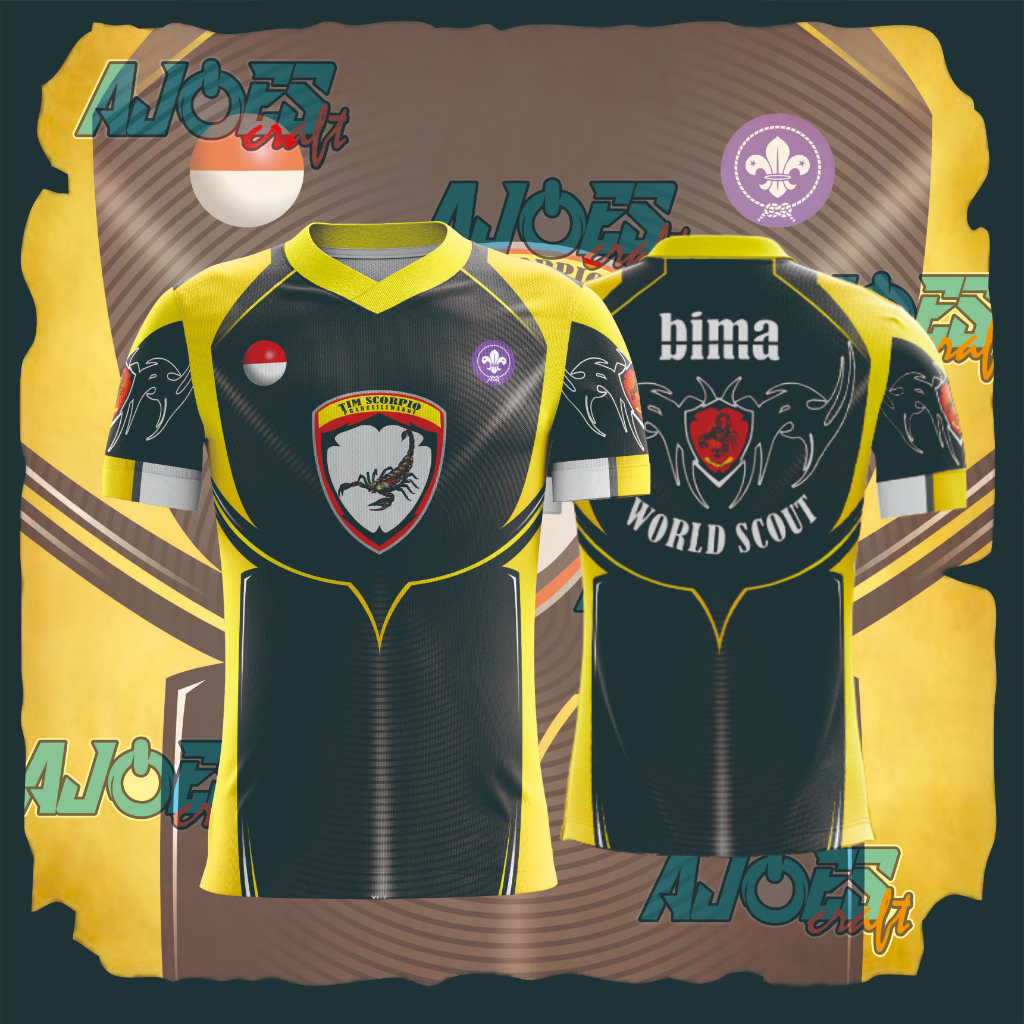 JERSEY CUSTOM (FREE DESAIN) VOLLY, FUTSAL, BASKET, PANAHAN, ESPORT, FULL PRINTING...