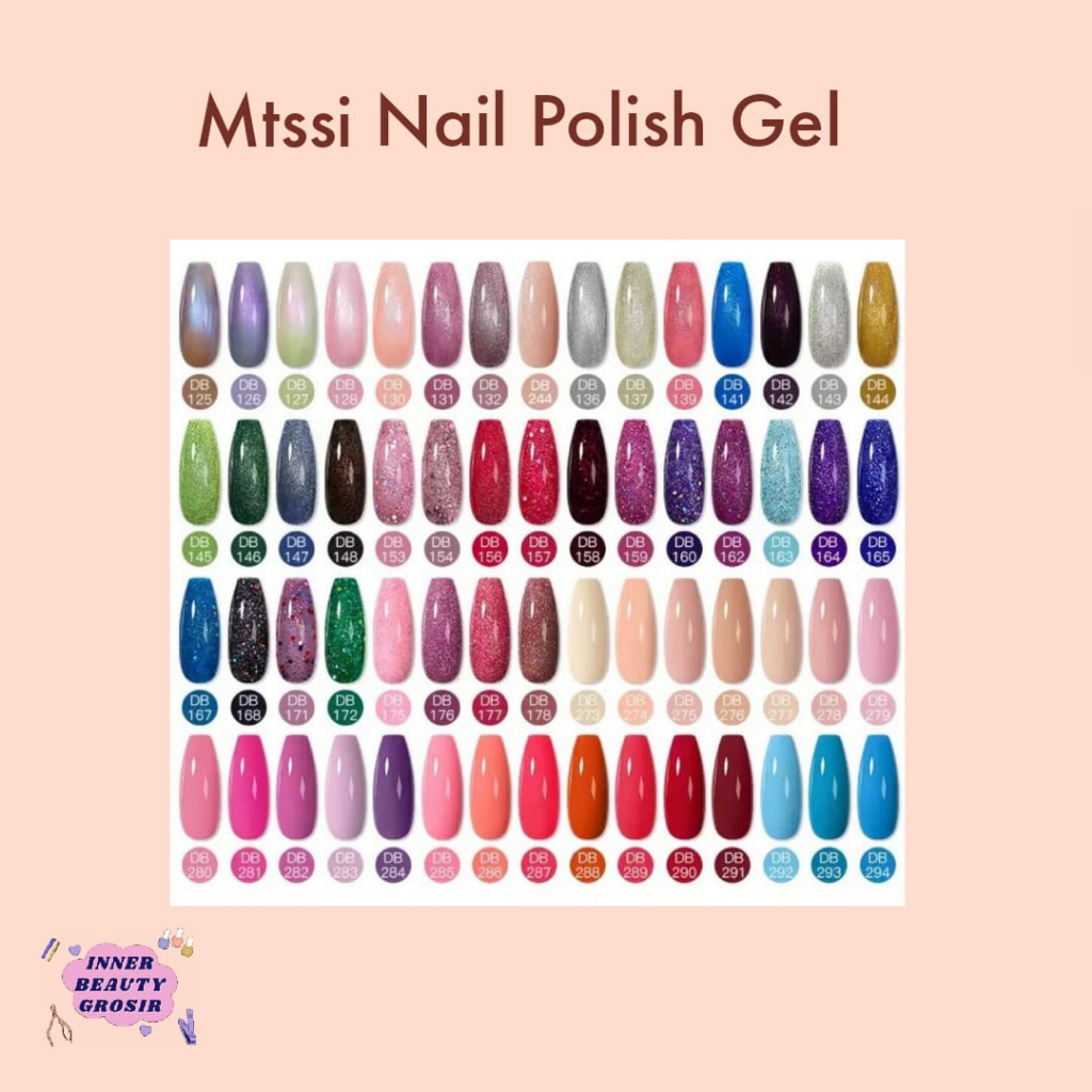 Mtssii Nail Polish Gel 60 Warna | No.125-295 / Kutek Mtsii 60 Warna