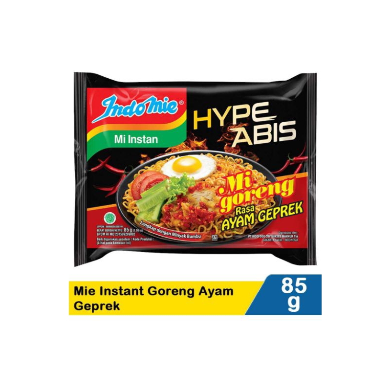 

4 pack Indomie Goreng Ayam Geprek