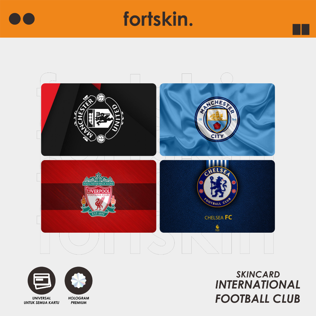 SKIN CARD ATM FOOTBALL INTERNATIONAL CLUB