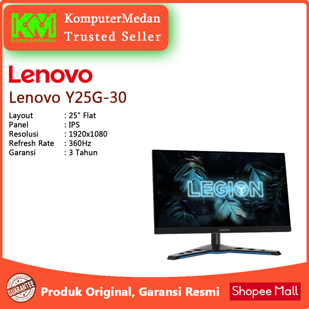 LENOVO LEGION Y25G-30 (24,5"/IPS/1ms/360Hz(DP)/GSync/NvidiaReflex/ULMB/HDMI/DP/Speaker)