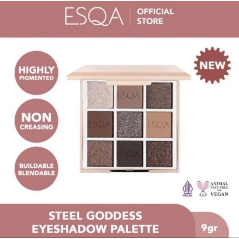 

ESQA Goddess Eyeshadow Palette - STEEL