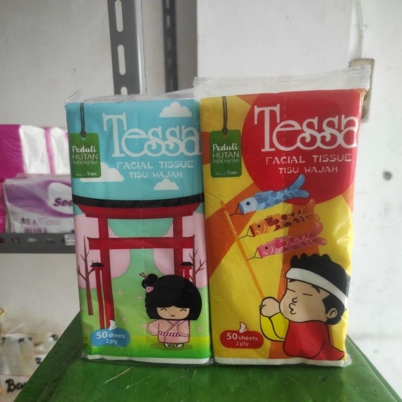 Tissue Tessa Facial - 50 Sheet - 2 ply