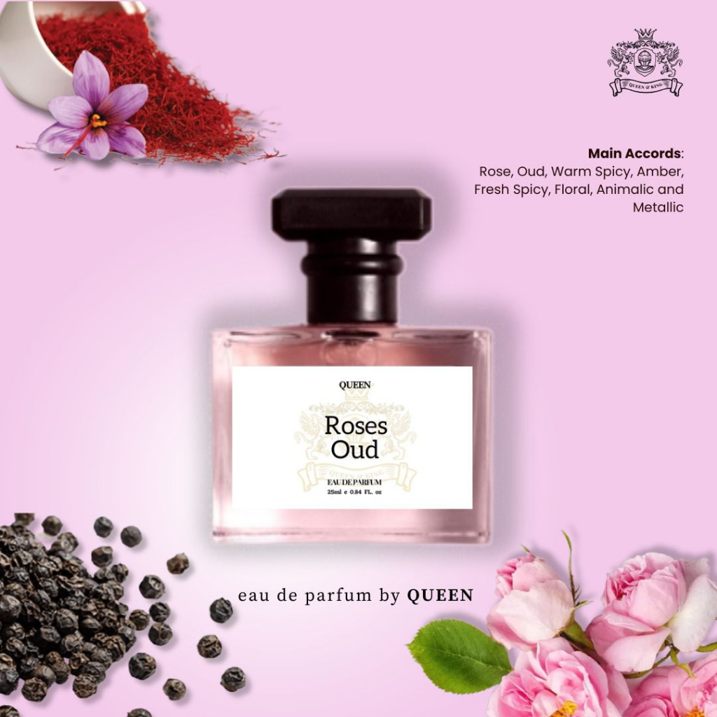Queen Parfum ROSES OUD EDP - Parfum Wanita