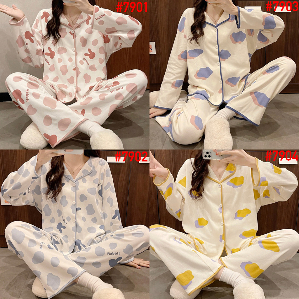 LEISURE WEAR Premium Piyama JUMBO Baju Tidur Wanita BIG SIZE KKUM PP Import Korea Fashion Kerah Kanc