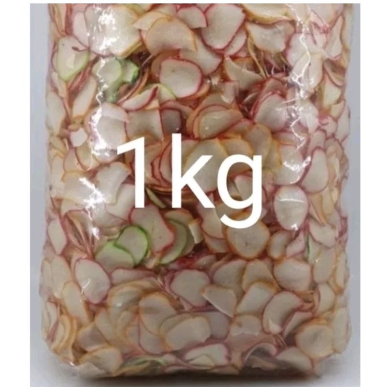 

kemplang pelangi bulat mentah berat 1kg