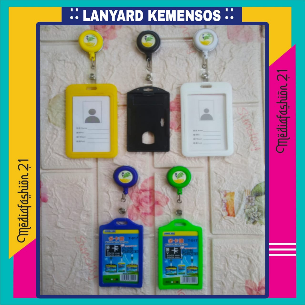 

GANTUNGAN YOYO ID CARD KEMENSOS (KEMENTERIAN SOSIAL) + CARD HOLDER