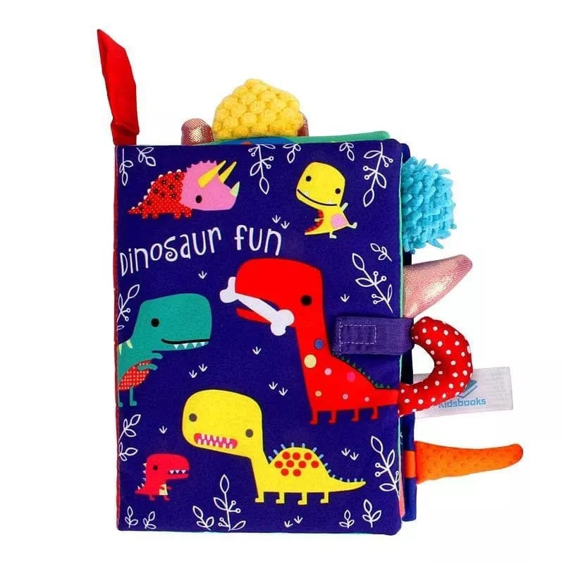 WD Buku Bantal Bayi Mainan Softbook Animal Tail Bayi Buku Kain Bayi Cloth Book Baby Buku Bunyi