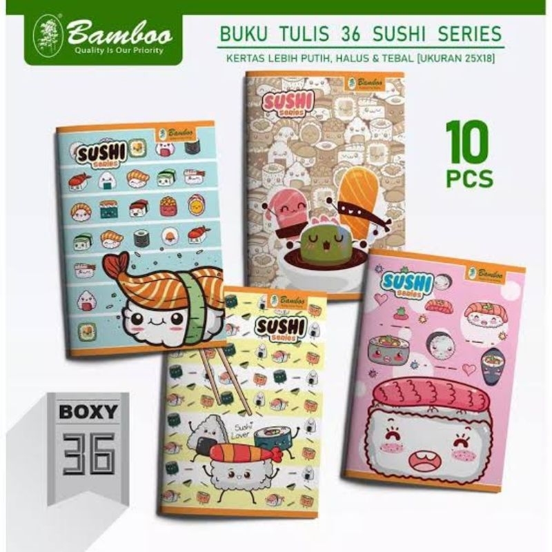 

Buku Sekolah Bamboo Isi 36, 38, 50, 58 Lembar (1pak=10pcs)