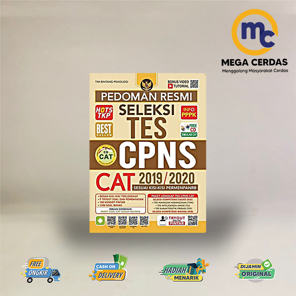 BUKU PEDOMAN RESMI SELEKSI TES CPNS CAT 2019/2020 (FREE CD)