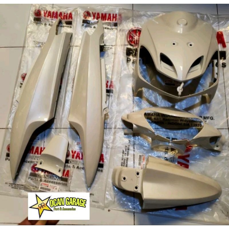 BODY MIO SMILE PUTIH ORIGINAL YAMAHA COVER BODY HALUS MIO SMILE ORIGINAL