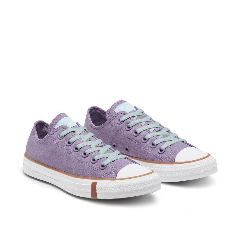 Sepatu Sneakers Wanita CONVERSE CT AS Ox Frosted Dimensi Dusty Lilac Original 166353C